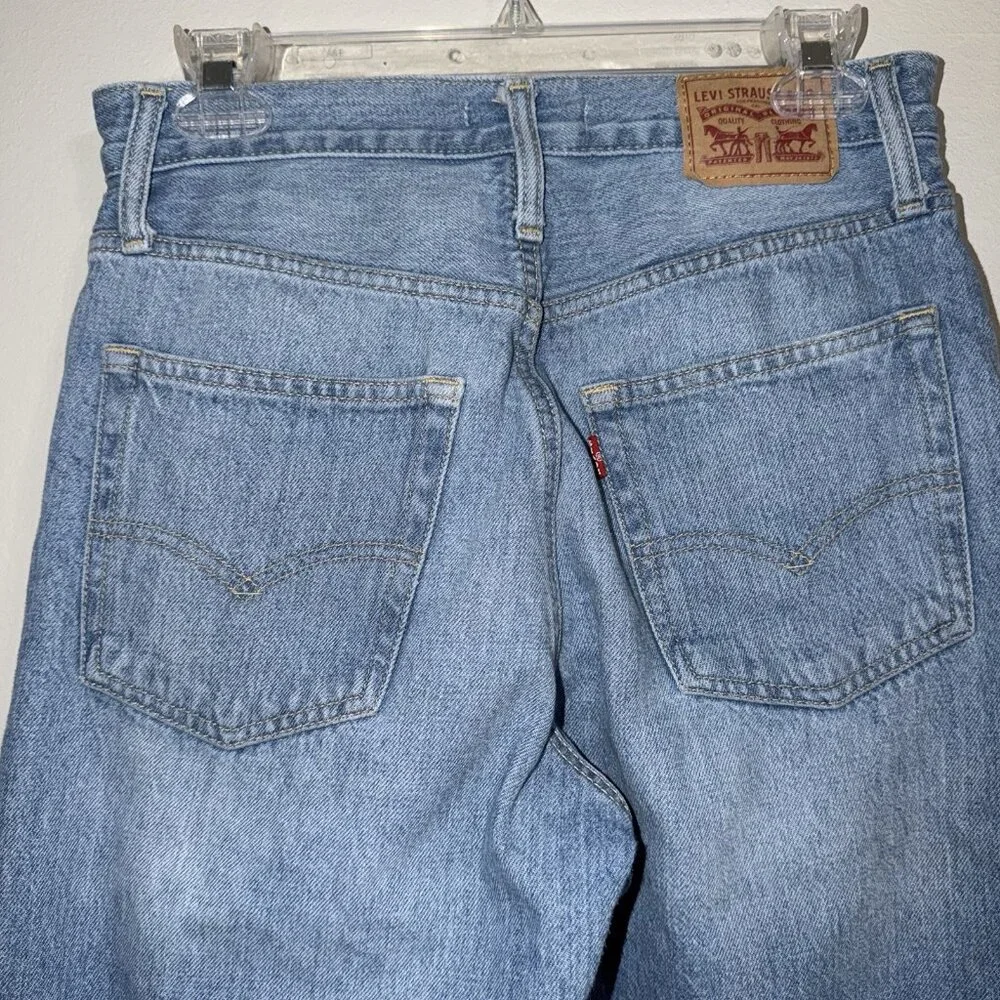 Levis Jeans Women's '94 Baggy Distressed High Waist‎ Wide Leg Ripped Size 27